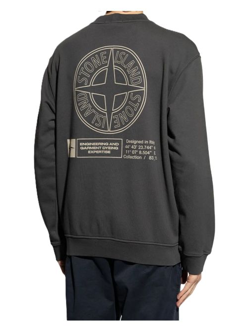 Stone Island Felpa girocollo con logo ricamato Stone Island | K2S156100018S0195V0062